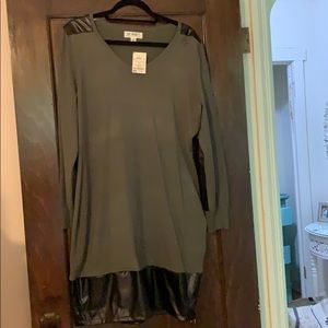 Brand new olive green sweater dress